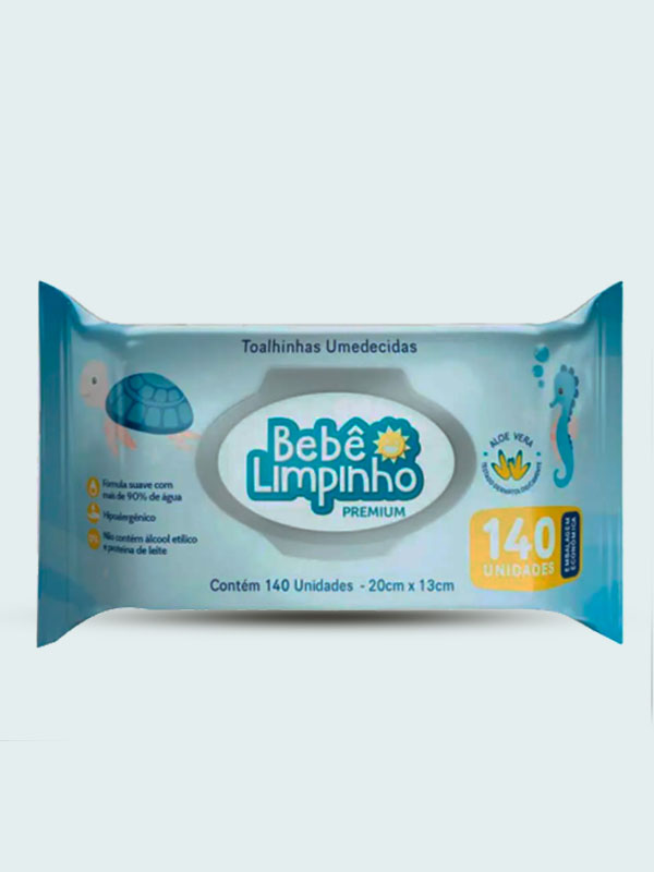 Toalha Umedecida Bebê Limpinho